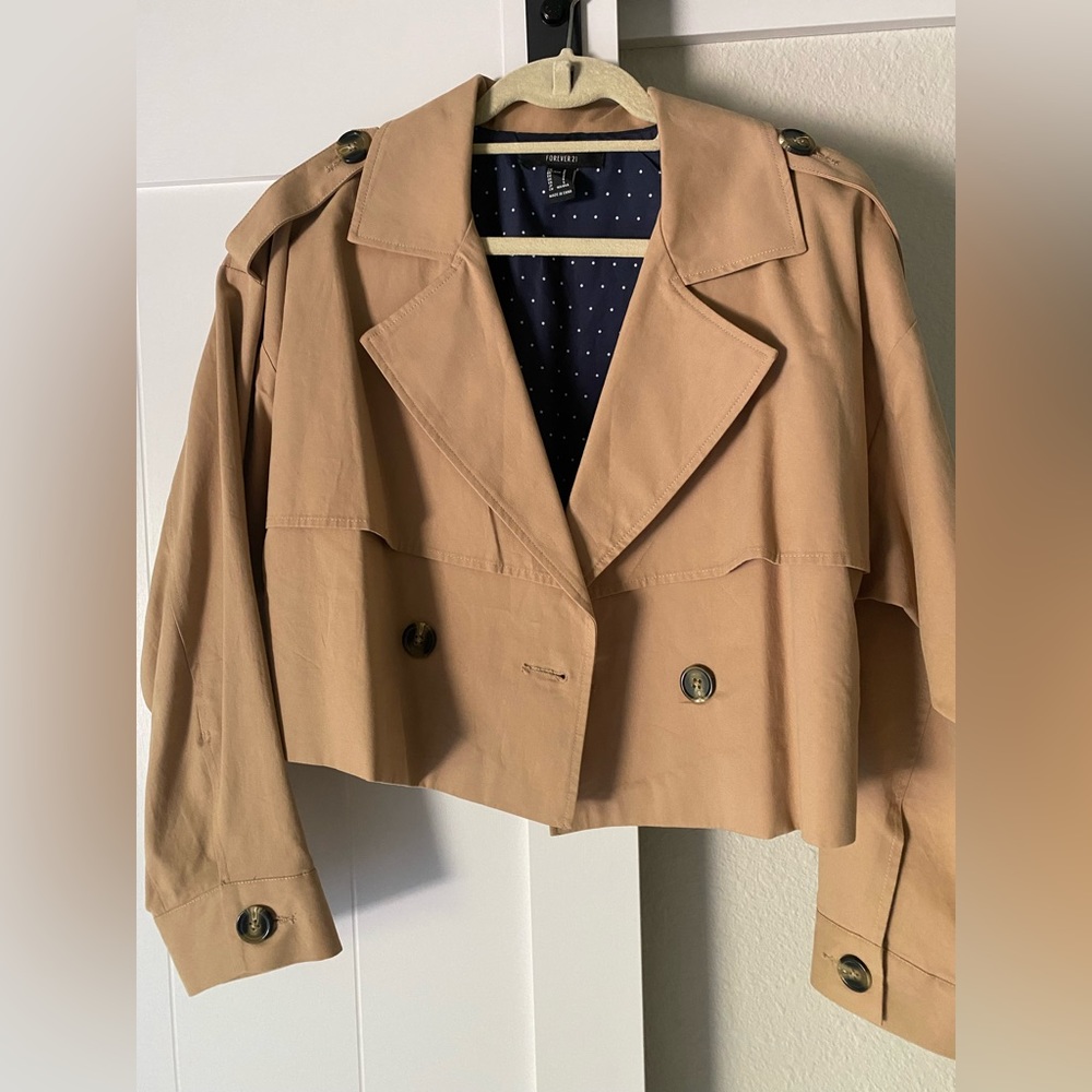 Forever21 Cropped Trech Jacket